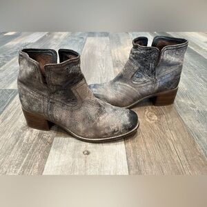 Diba True Boots Womens 8.5 M Brown Walnut Grove Ankle Bootie Vintage Leather